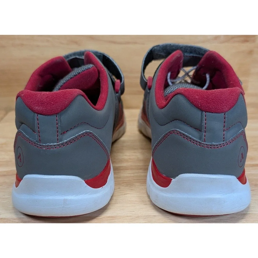 Anodyne‎ No. 46 Men's Comfort Walking Shoes Gray Red Size 8M Diabetic Sneaker